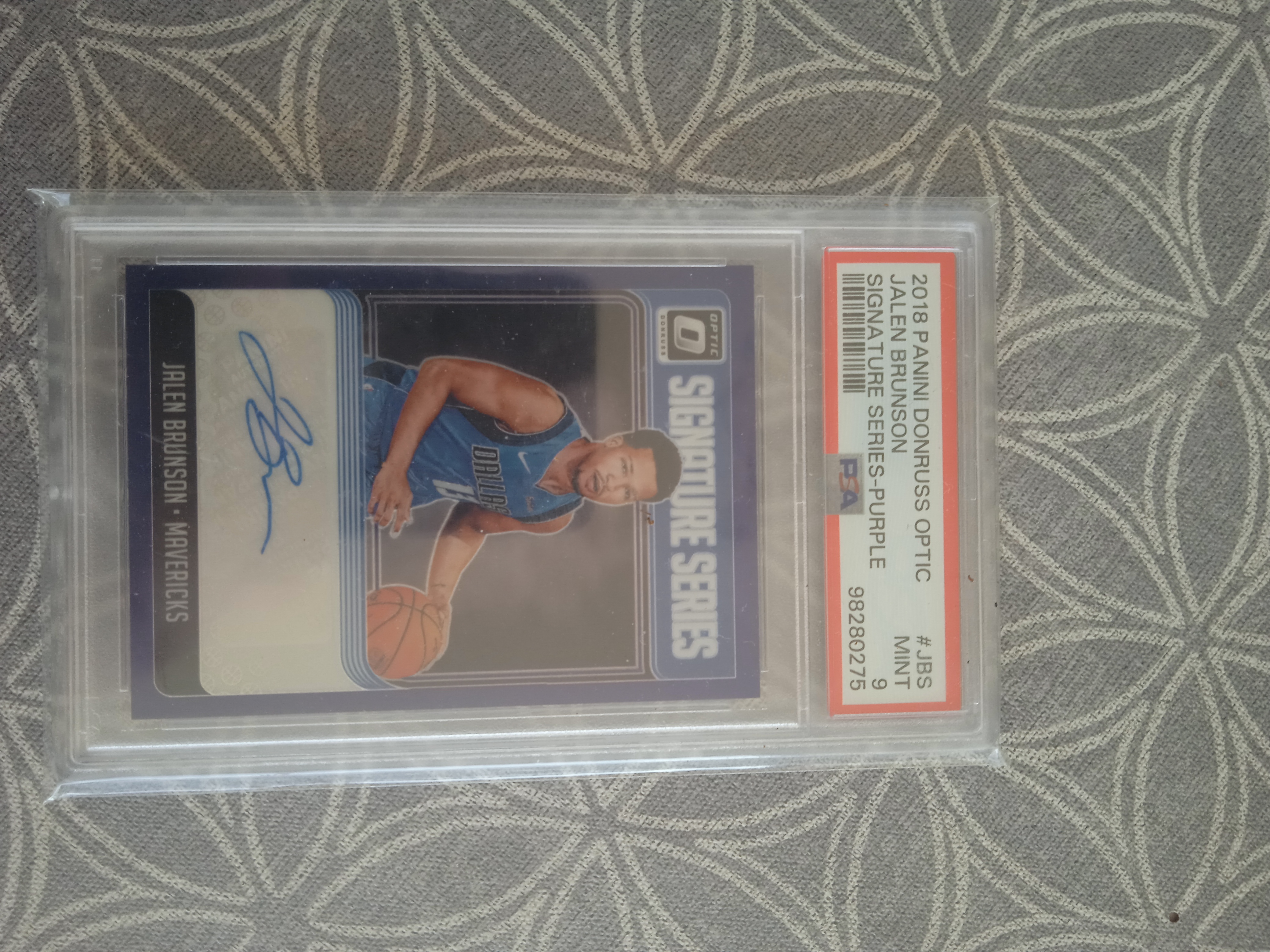 Jalen Brunson : Signature Series Purple, recto