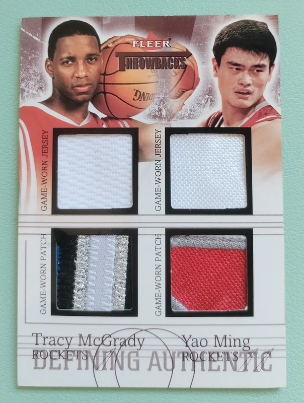 Tracy McGrady & Yao Ming : Defining Authentic Dual, recto